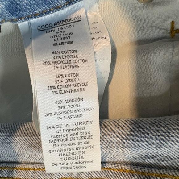 Good American Light Wash Denim Jeans Women’s 18 High Rise - Picture 4 of 5